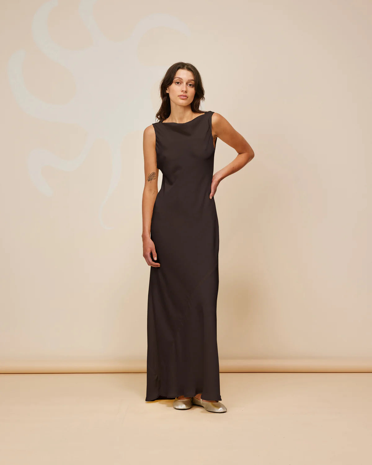 Firebird Cowl Gown - Espresso