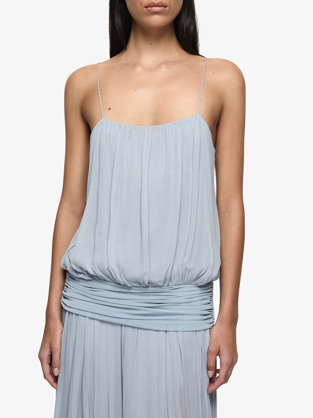 Bec + Bridge - Camille Blouson Dress in Cloud Blue