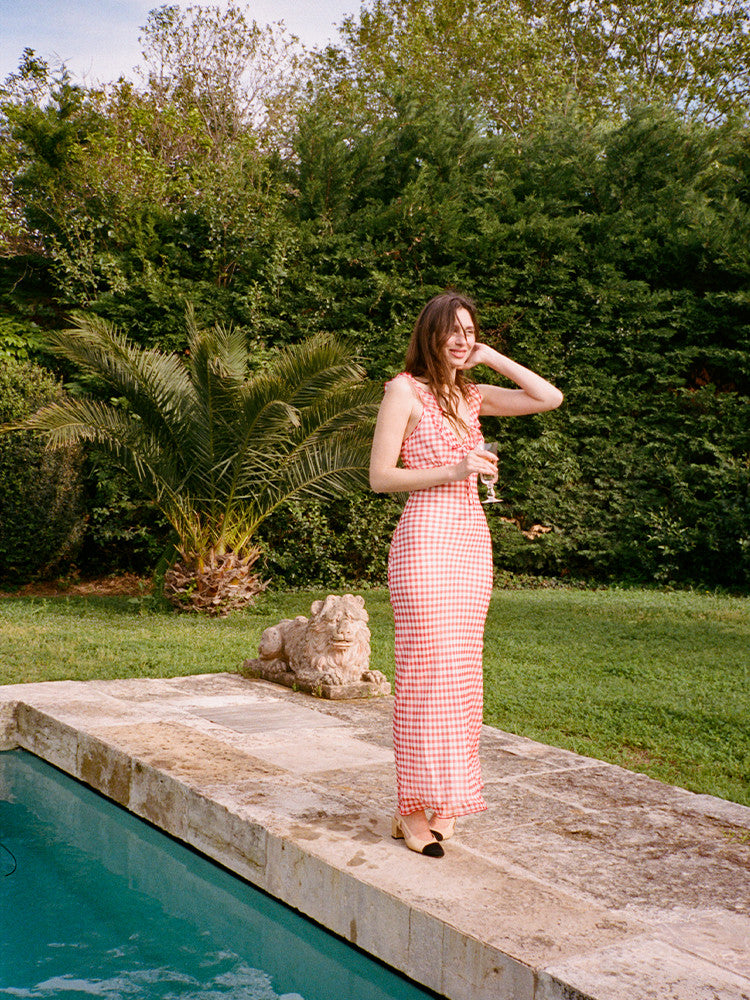 Realisation Par - Heidi Dress in Rouge Gingham