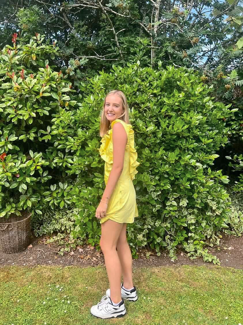 House of CB - Tink Buttercup Satin Ruffle Mini Dress