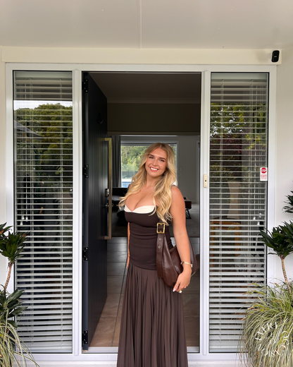 Sheisolla/JEFRE SEI - Nicolette Dress in Espresso