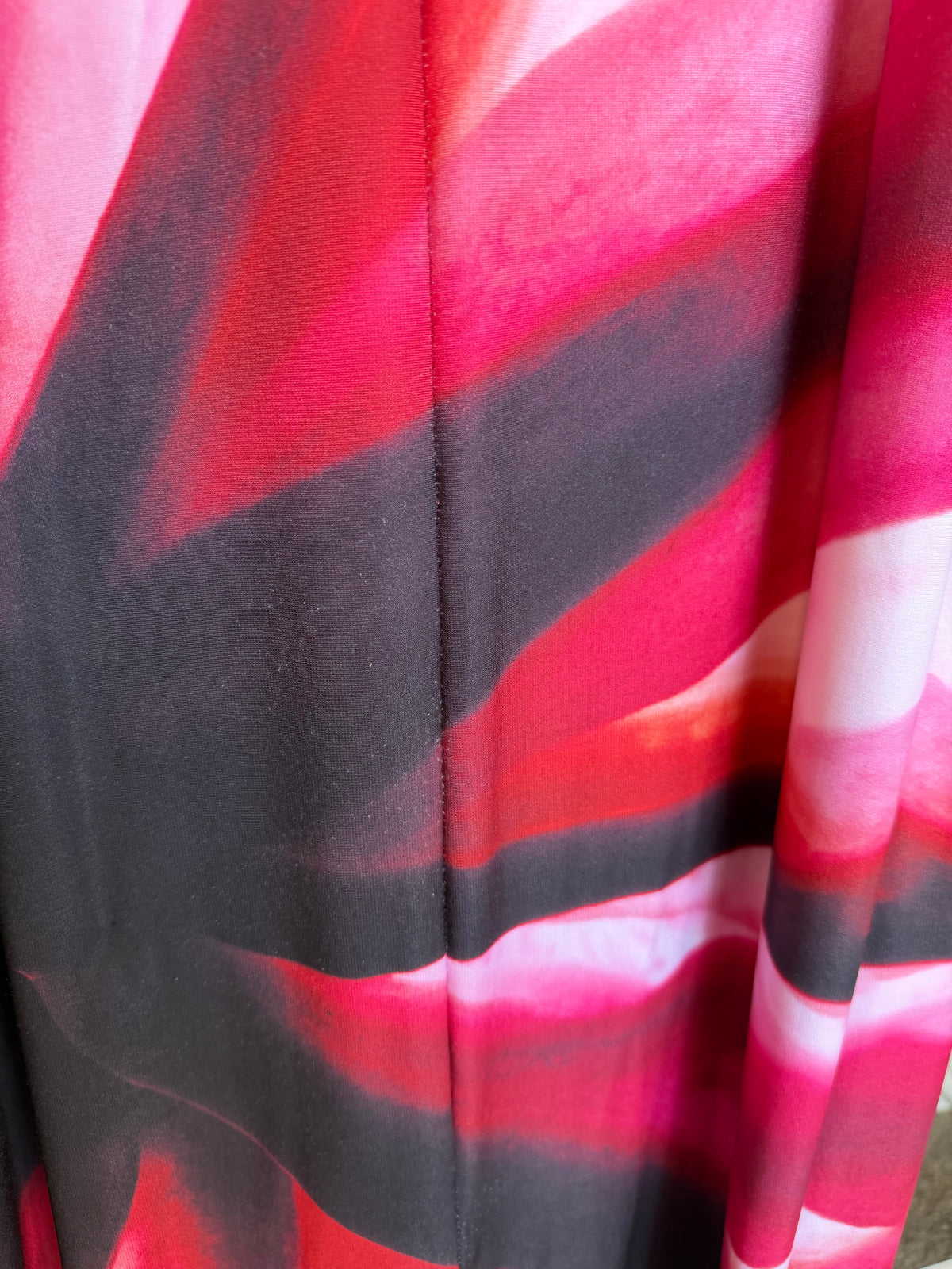 With Harper Lu - Strapless Slip Dress in Fuchsia Mosaic (For Sale)