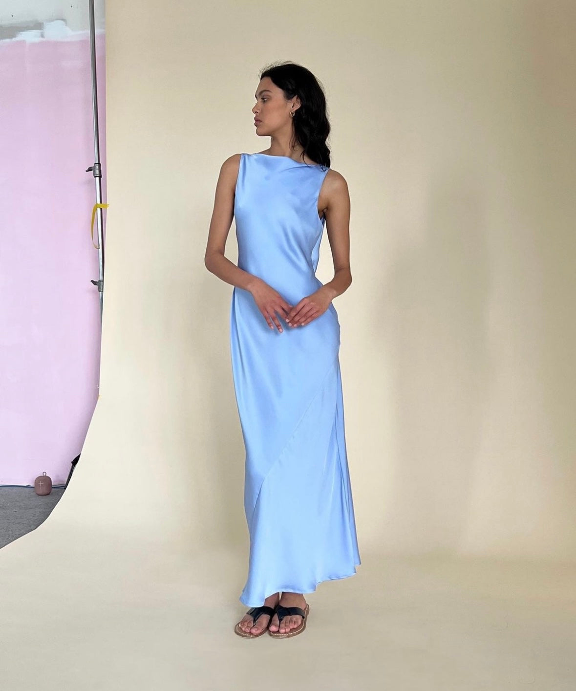 Firebird Cowl Gown - Blue