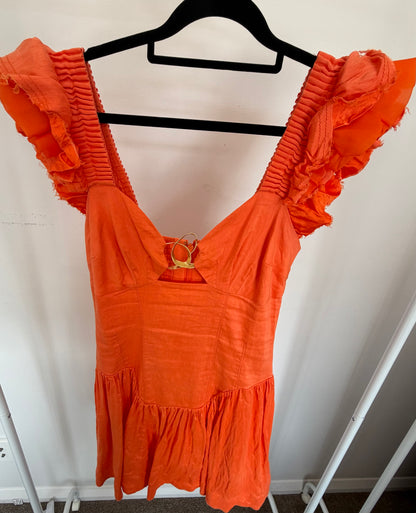 AJE - Simone Frill Sleeve Mini Dress (For Sale)