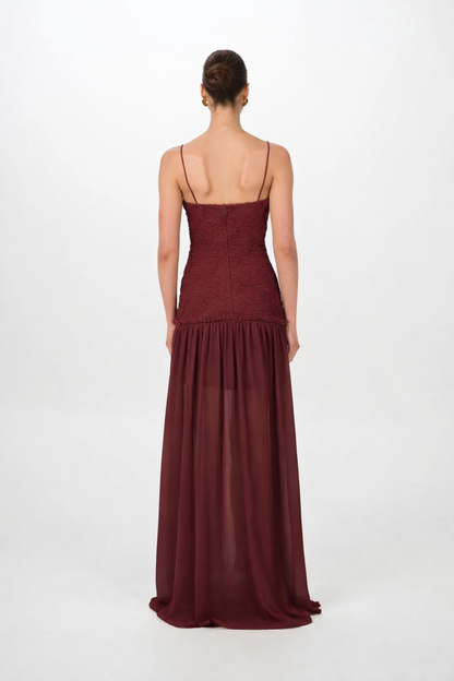 JEFRE SEI - Renata Dress in Port