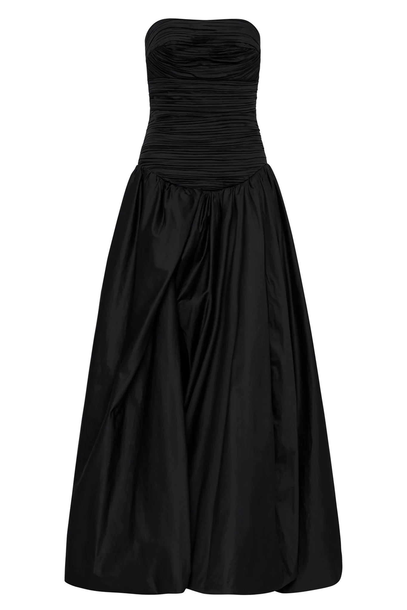 AJE - Violette Bubble Hem Maxi Dress in Black