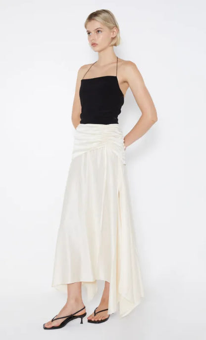 Bec + Bridge - Kaia Silk Halter and Chantilly Skirt in Ivory