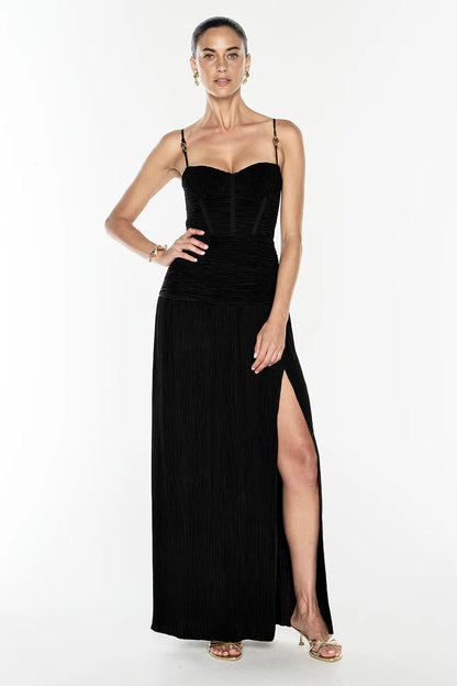 Manning Cartell - Double Time Pleat Dress in Black