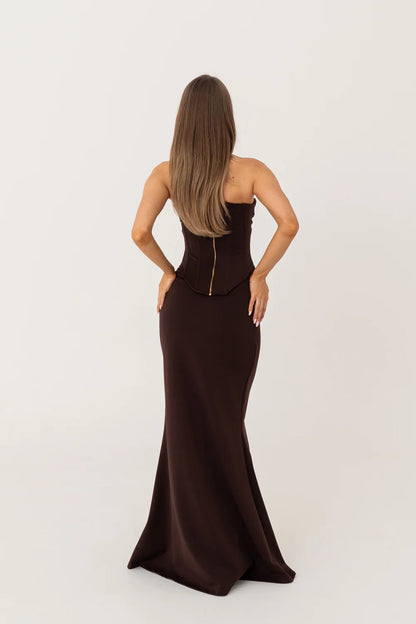 HNTR the Label - Louie Gown in Brown