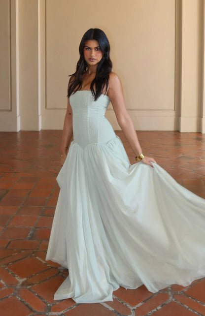 White Fox - Magic Muse Maxi Dress in Mint