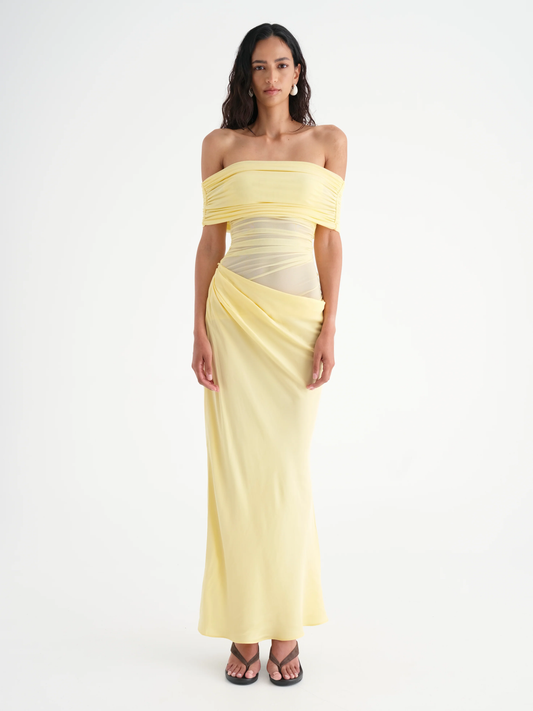 Nico Off Shoulder Maxi - Butter