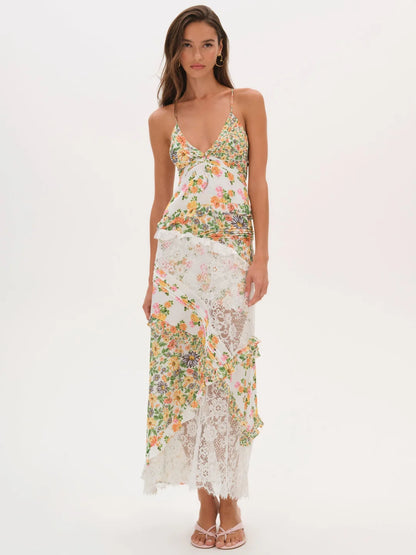 For Love and Lemons - Rosalyn Maxi in Marigold