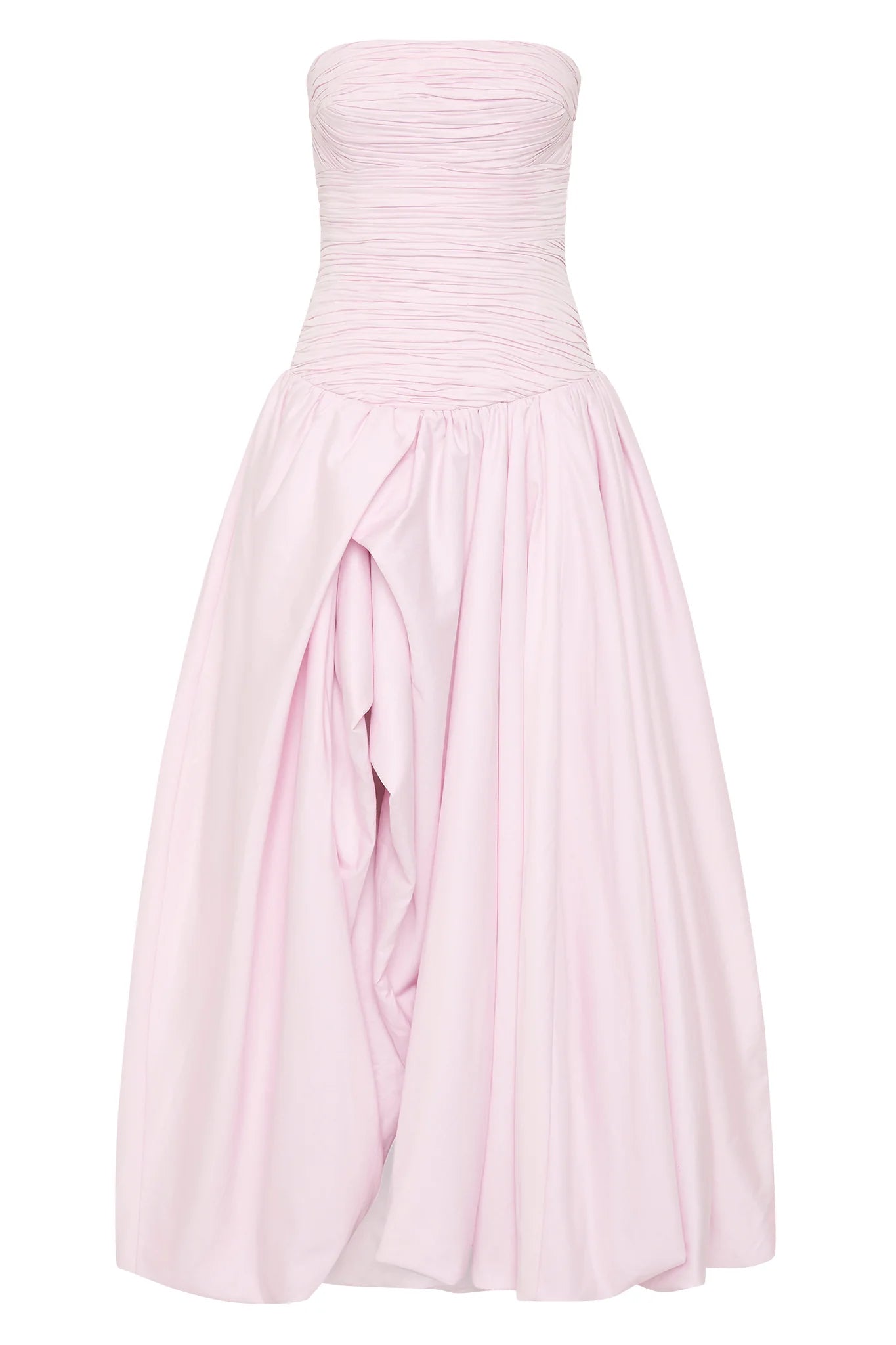 AJE - Violette Bubble Hem Maxi Dress in Pastel Pink
