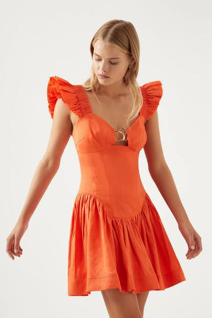 AJE - Simone Frill Sleeve Mini Dress Every Occasion AJE - Simone Frill Sleeve Mini Dress Every Occasion